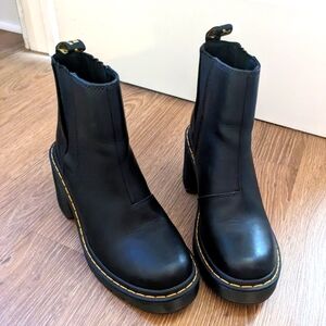 Spence Leather Flared Heel Chelsea Boots